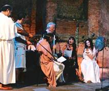 Musiche e danze per lo Spettacolo di Giorgio Albertazzi, con Luisa Corna - Pompei - RAI 2