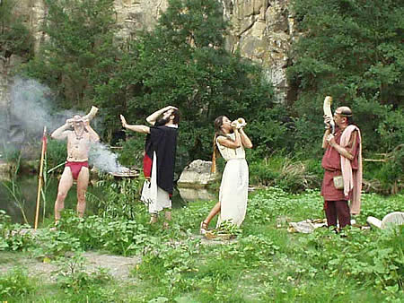 Synaulia, Sonorous and theatrical pictures devoted to the Etruscans, Vulci (VT)