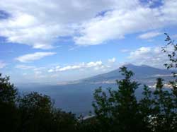 veduta del Vesuvio