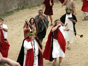 Xanten sfilata nell'anfiteatro