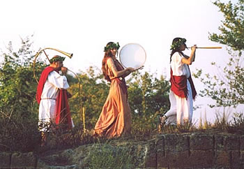 Synaulia, concerts in the necropoli of S. Potente Tuscania (VT) 2003