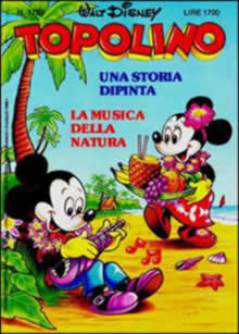 La Musica della Natura in copertina del fumetto Topolino