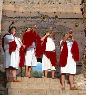 Villa Adriana sezione trombe Synaulia