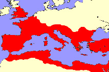 mapa de la antigua Roma